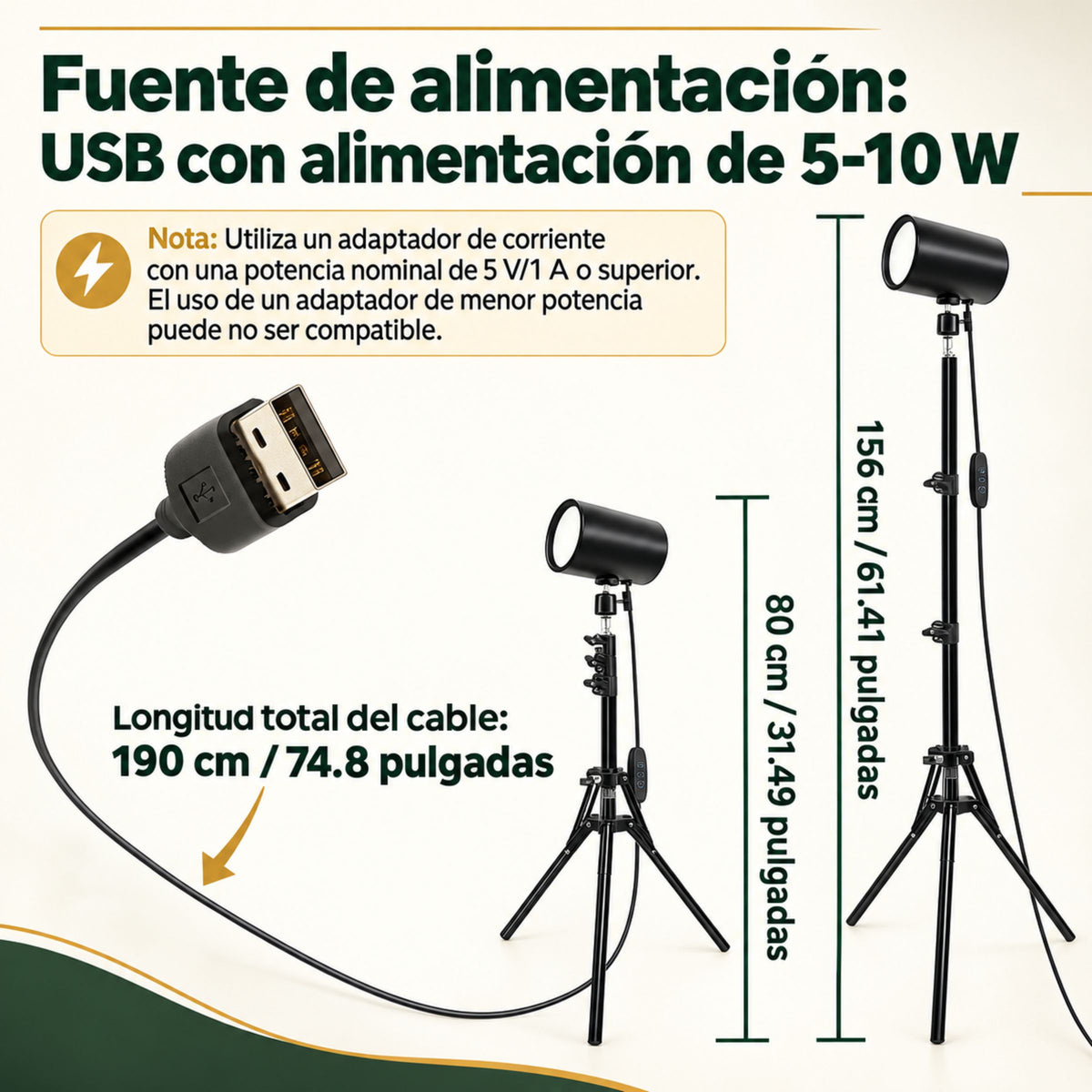 Lámpara de Piso para Sala Caña Flexible