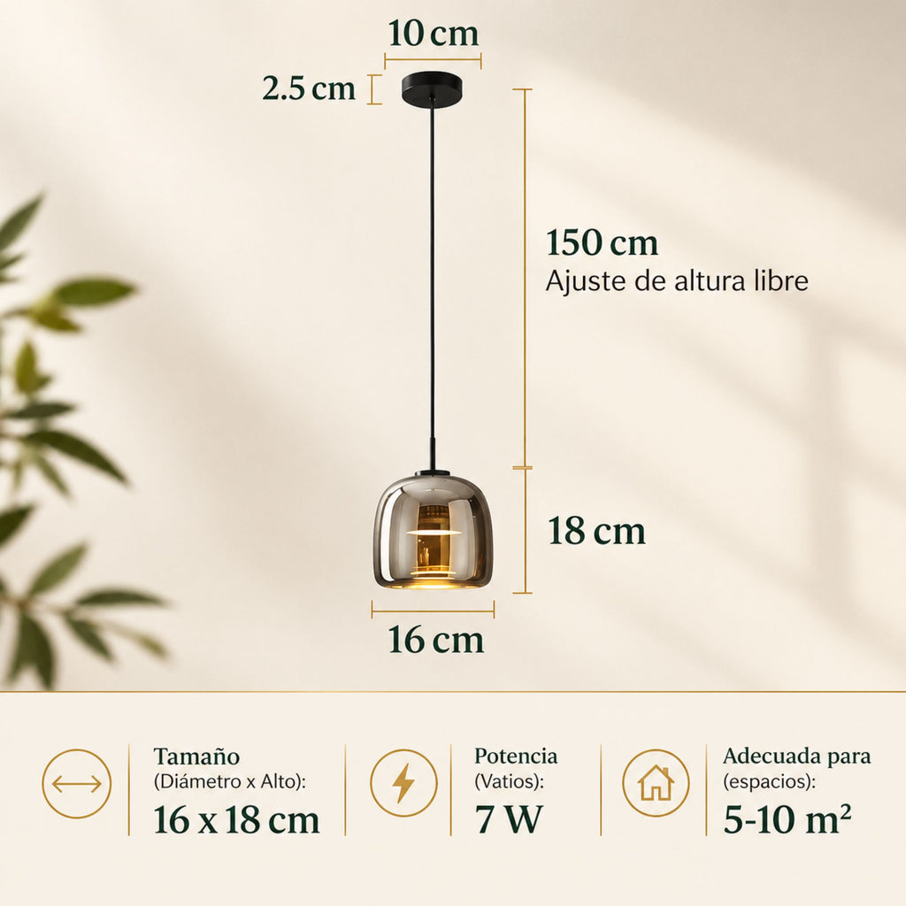 Lámpara Colgante para Cocina Cápsula