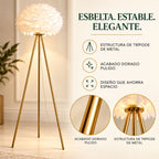 Lámpara de Piso para Sala Trípode