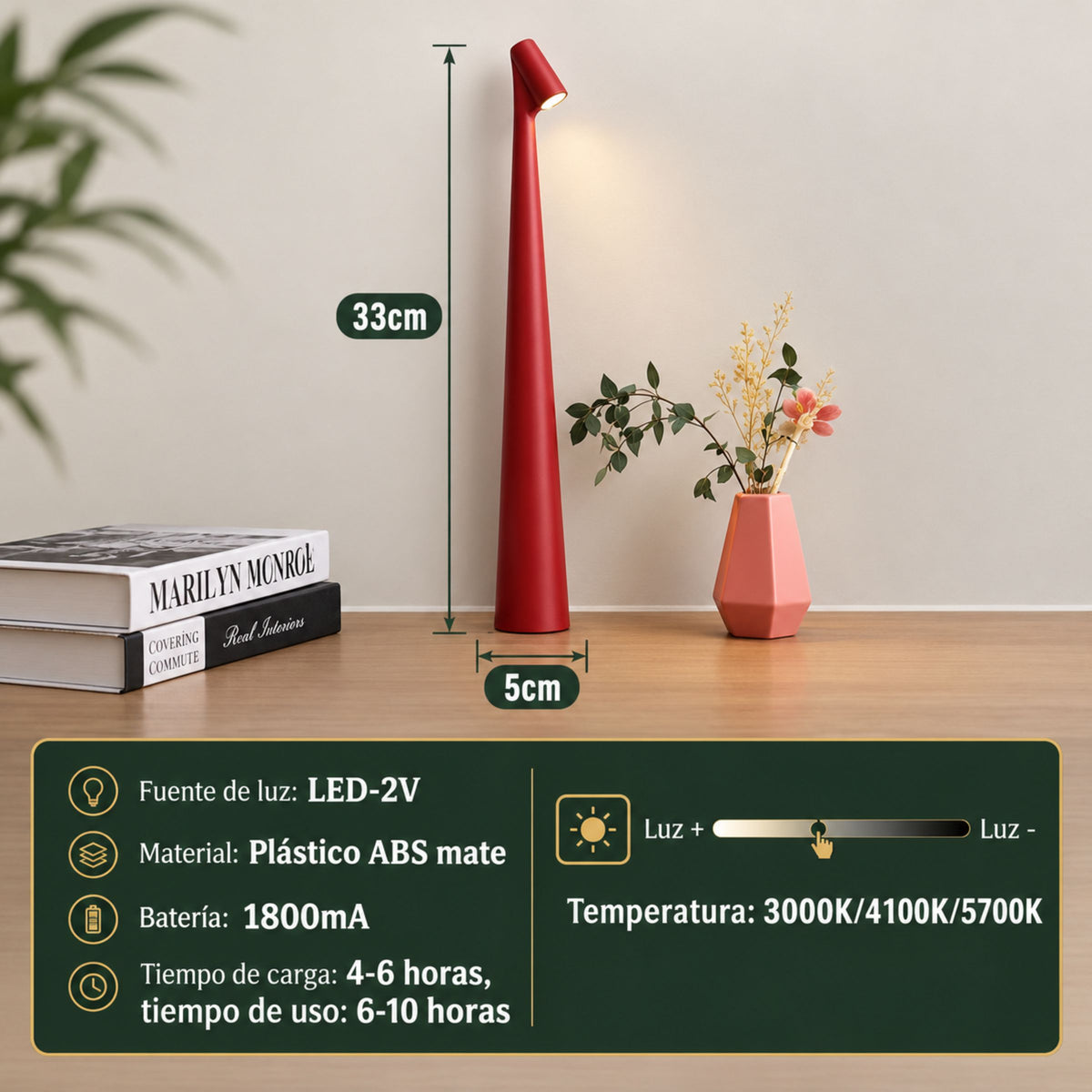 Lámpara de Mesa y Buró Faro
