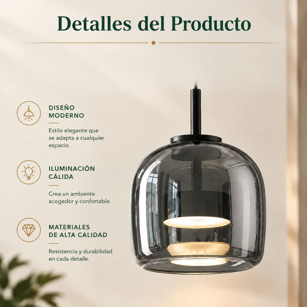 Lámpara Colgante para Cocina Cápsula