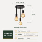 Lámpara Colgante Industrial Fonda