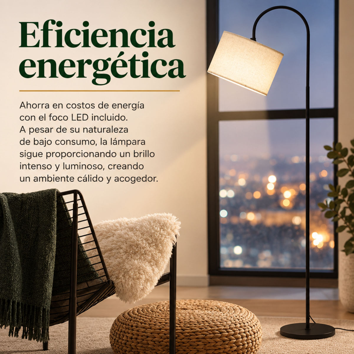 Lámpara de Piso para Sala Alba