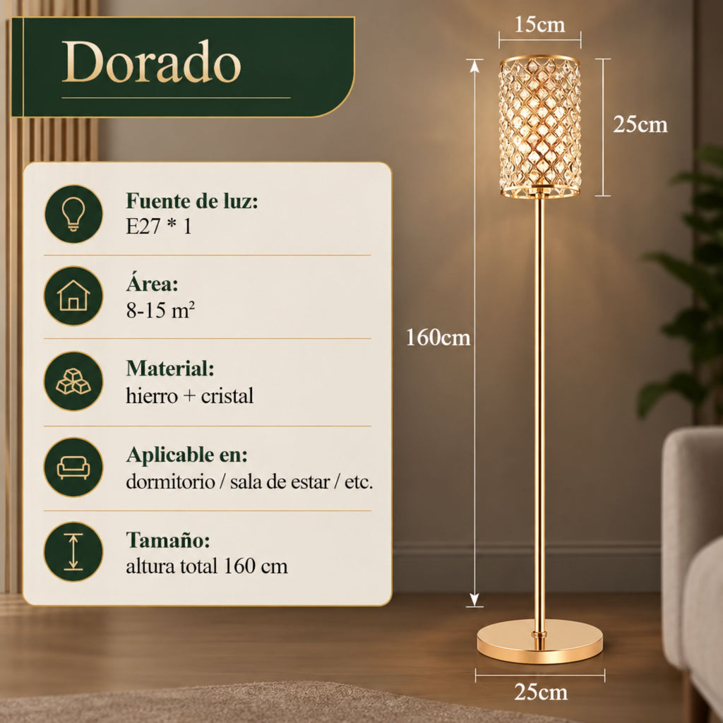 Lámpara de Piso para Sala Prisma