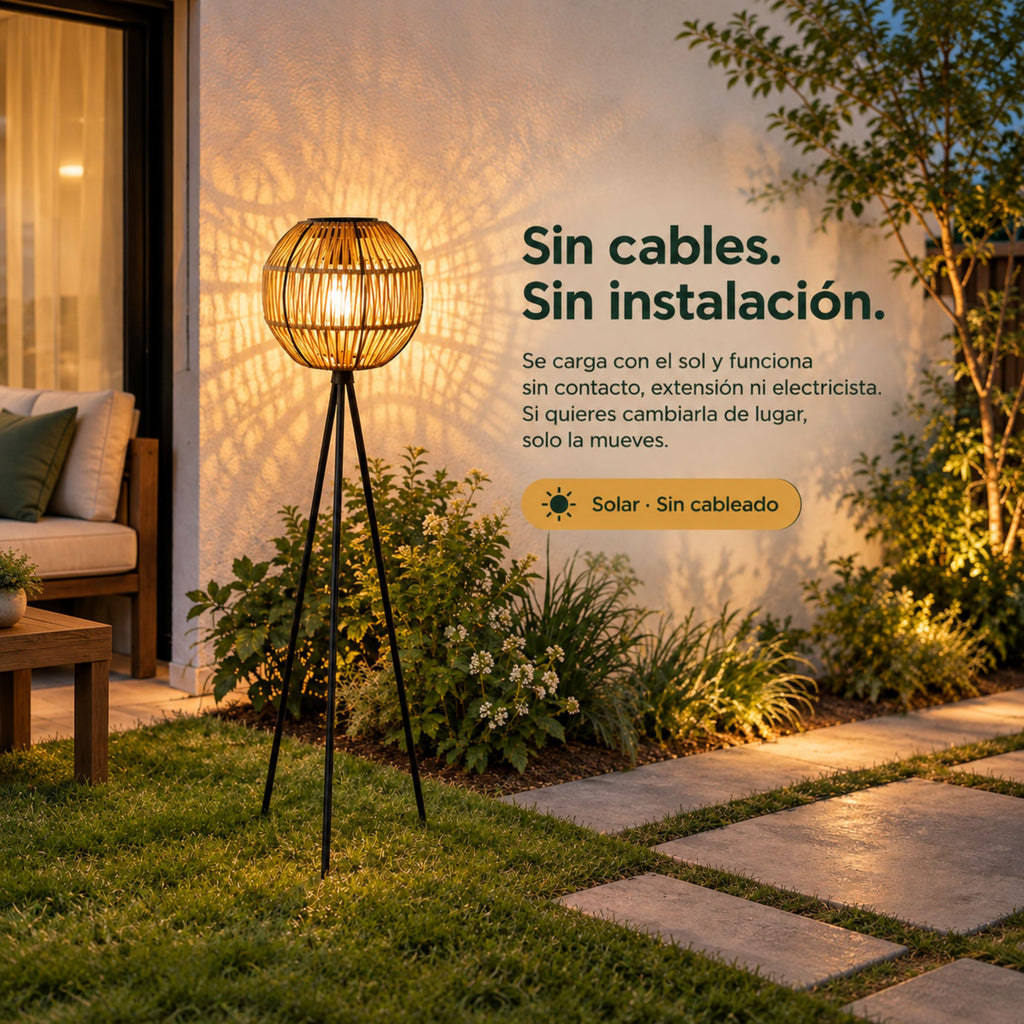 Lámpara Solar para Jardín Sendero