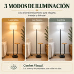 Lámpara de Piso para Sala Repisa con Mesa Auxiliar