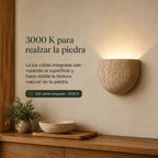 Lámpara de Pared Cantera en Piedra Natural