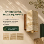 Lámpara de Pared Travertino en Mármol Amarillo