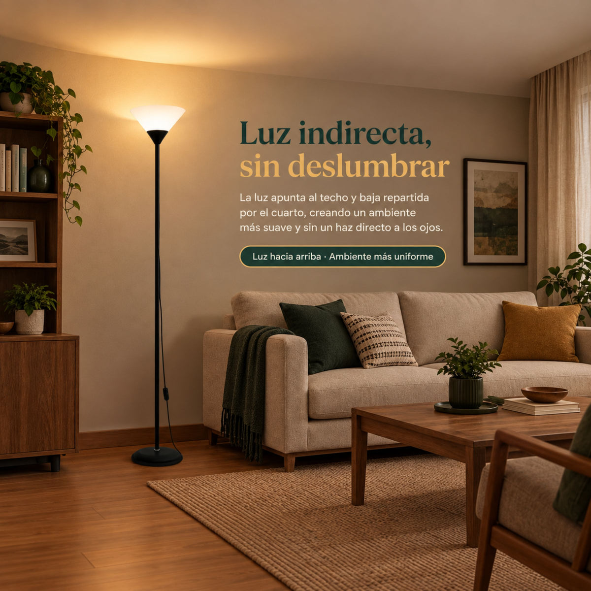Lámpara de Piso para Sala Junco