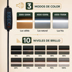 Lámpara de Escritorio LED Taller con Pinza