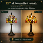 Lámpara de Mesa y Buró Arce Tiffany