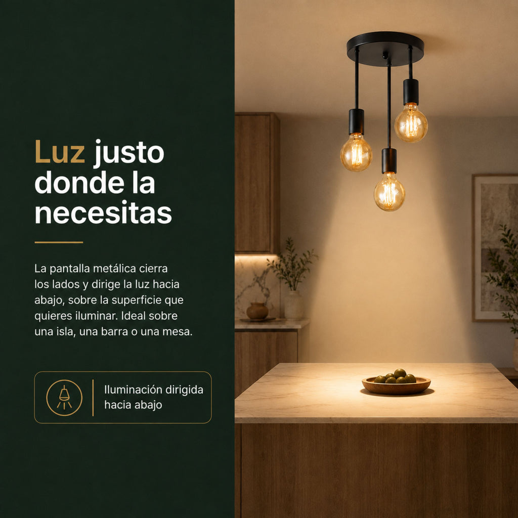 Lámpara Colgante Industrial Fonda