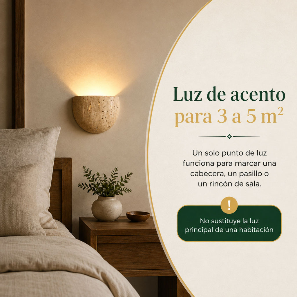 Lámpara de Pared Cantera en Piedra Natural
