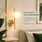Lámpara de Pared Estrella en Cristal Opalino