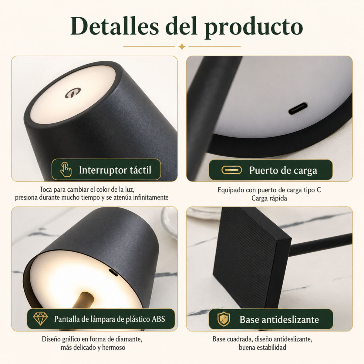 Lámpara de Mesa y Buró Nómada