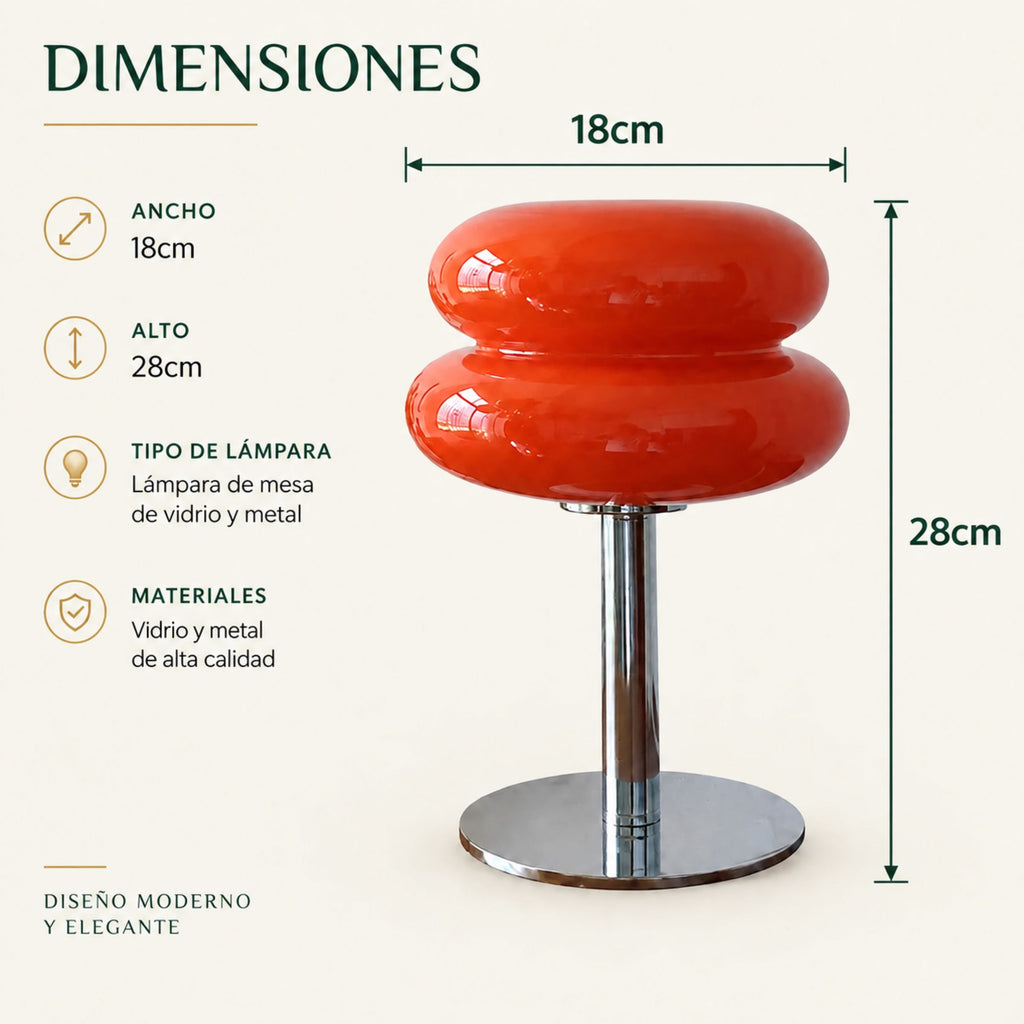 Lámpara de Mesa y Buró de Noche Merengue