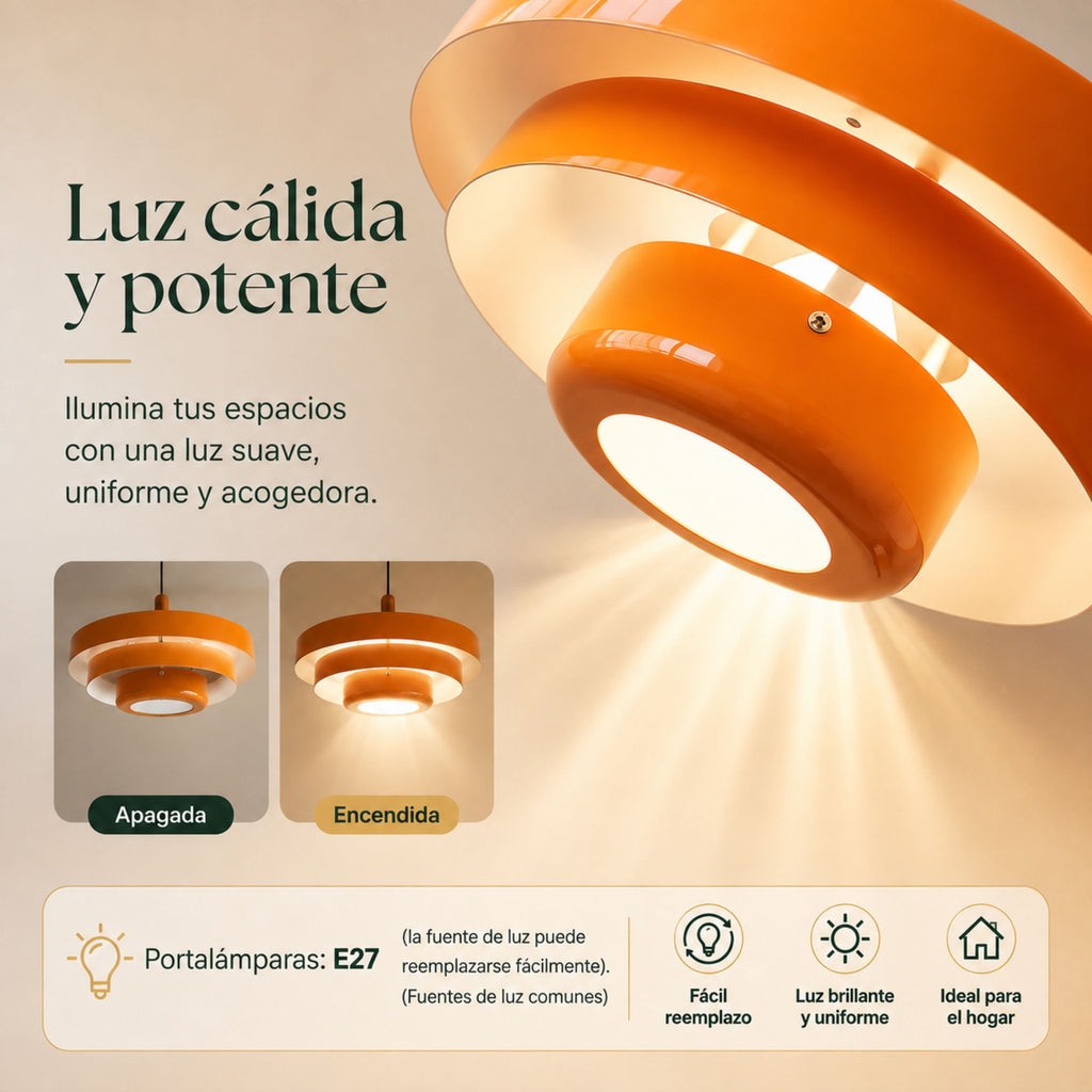 Lámpara Colgante para Comedor Bistró