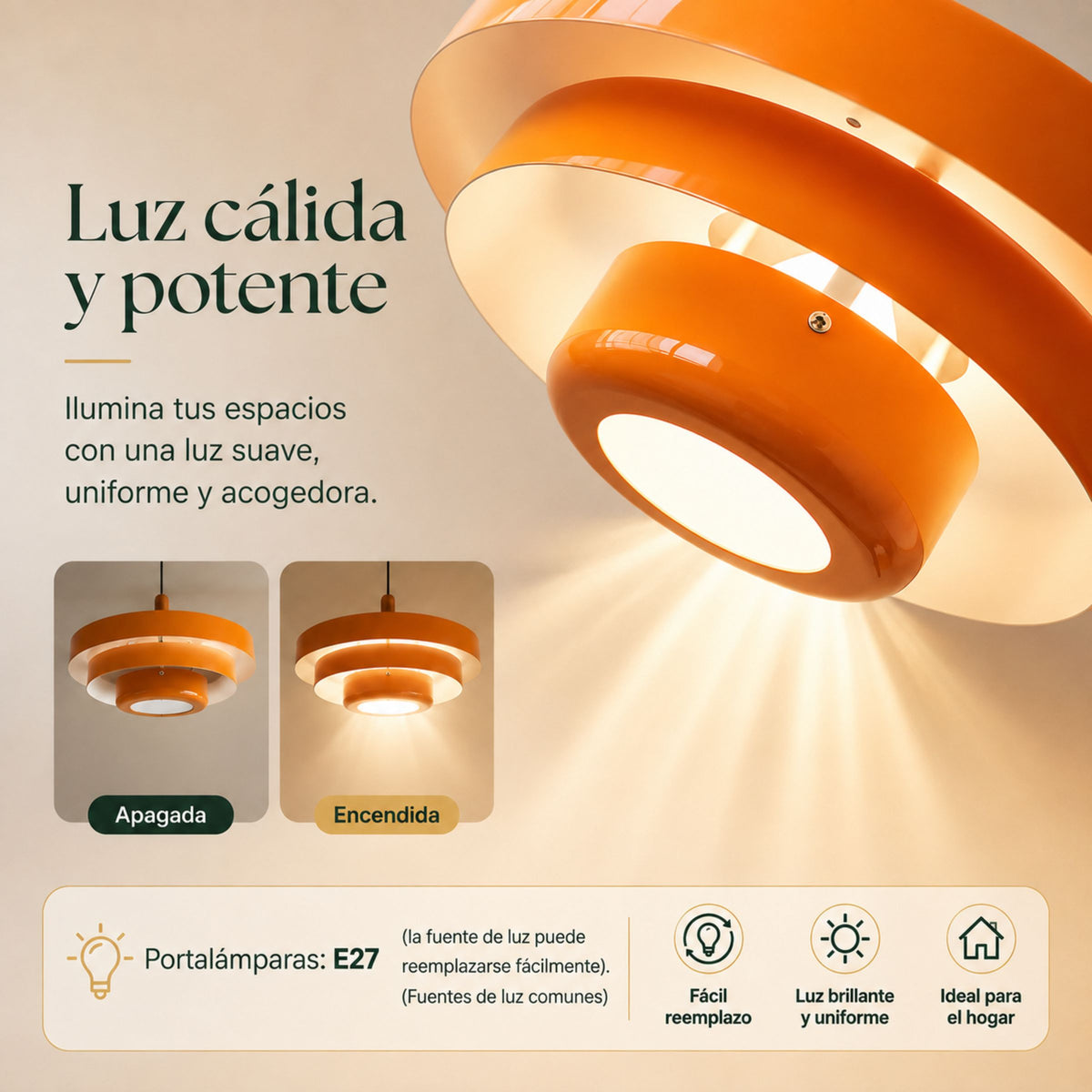 Lámpara Colgante para Comedor Bistró