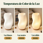 Lámpara de Mesa y Buró de Noche Crema